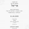 עיצוב הזמנה לערב מקווה והפרשת חלה